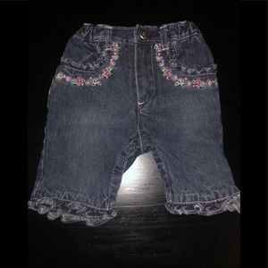 Infant girls first pair of jeans